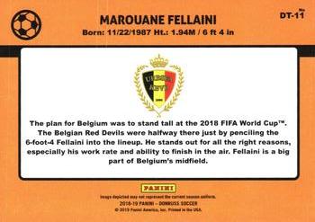 2018-19 Donruss - 1989 Donruss Tribute #DT-11 Marouane Fellaini Back