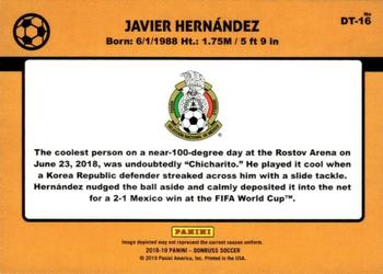 2018-19 Donruss - 1989 Donruss Tribute #DT-16 Javier Hernandez Back
