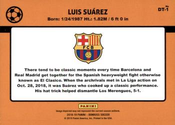 2018-19 Donruss - 1989 Donruss Tribute Silver #DT-1 Luis Suarez Back