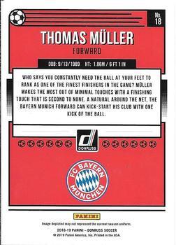2018-19 Donruss - Optic Autographs #18 Thomas Muller Back
