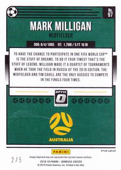 2018-19 Donruss - Optic Green #97 Mark Milligan Back