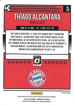 2018-19 Donruss - Optic Holo #20 Thiago Alcantara Back