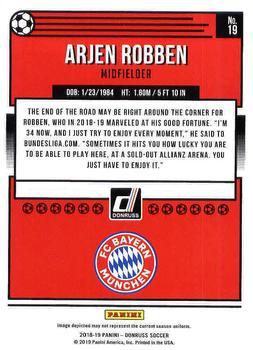 2018-19 Donruss - Press Proof Blue #19 Arjen Robben Back
