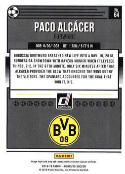 2018-19 Donruss - Press Proof Canvas #64 Paco Alcacer Back