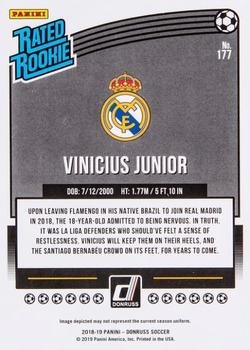 2018-19 Donruss - Press Proof Purple #177 Vinicius Junior Back