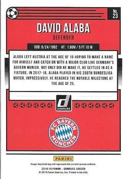 2018-19 Donruss - Press Proof Silver #23 David Alaba Back