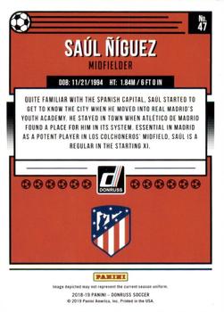 2018-19 Donruss - Press Proof Silver #47 Saul Niguez Back