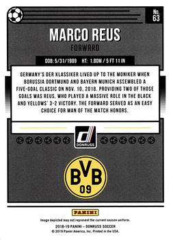 2018-19 Donruss - Press Proof Silver #63 Marco Reus Back