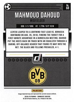 2018-19 Donruss - Press Proof Silver #68 Mahmoud Dahoud Back