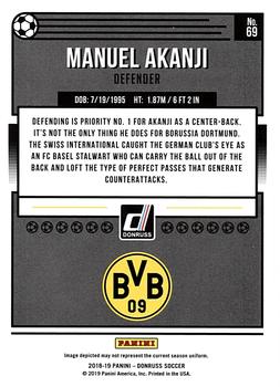 2018-19 Donruss - Press Proof Silver #69 Manuel Akanji Back