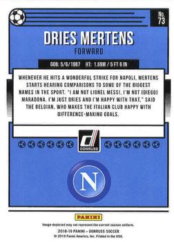 2018-19 Donruss - Press Proof Silver #73 Dries Mertens Back