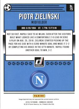 2018-19 Donruss - Press Proof Silver #75 Piotr Zielinski Back