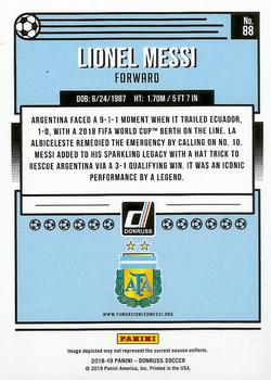 2018-19 Donruss - Press Proof Silver #88 Lionel Messi Back