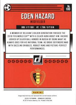 2018-19 Donruss - Press Proof Silver #100 Eden Hazard Back