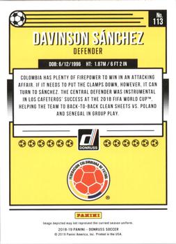 2018-19 Donruss - Press Proof Silver #113 Davinson Sánchez Back