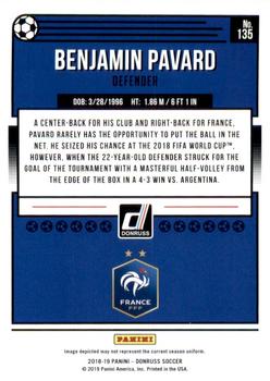 2018-19 Donruss - Press Proof Silver #135 Benjamin Pavard Back
