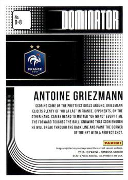 2018-19 Donruss - Dominators #D-8 Antoine Griezmann Back