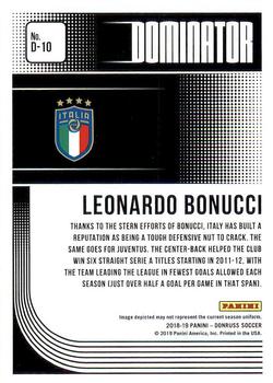 2018-19 Donruss - Dominators #D-10 Leonardo Bonucci Back