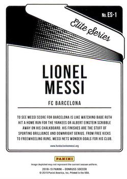 2018-19 Donruss - Elite Series #ES-1 Lionel Messi Back