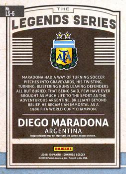 2018-19 Donruss - Legends Series #LS-5 Diego Maradona Back