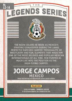 2018-19 Donruss - Legends Series #LS-14 Jorge Campos Back