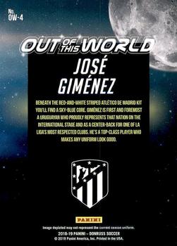 2018-19 Donruss - Out of this World #OW-4 Jose Gimenez Back