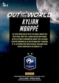 2018-19 Donruss - Out of this World #OW-9 Kylian Mbappe Back