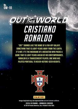 2018-19 Donruss - Out of this World #OW-10 Cristiano Ronaldo Back