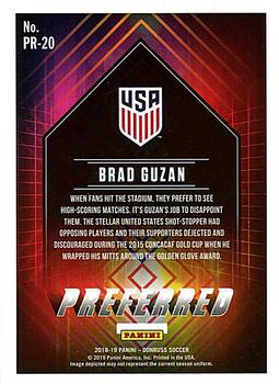 2018-19 Donruss - Preferred Silver #PR-20 Brad Guzan Back