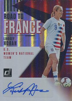 2018-19 Donruss - Road to France Autographs #RF-LH Lindsey Horan Front