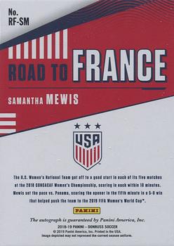 2018-19 Donruss - Road to France Autographs #RF-SM Samantha Mewis Back