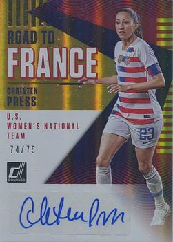 2018-19 Donruss - Road to France Autographs Gold #RF-CP Christen Press Front
