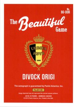 2018-19 Donruss - The Beautiful Game Autographs #BG-DOR Divock Origi Back