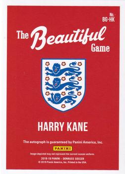 2018-19 Donruss - The Beautiful Game Autographs Gold #BG-HK Harry Kane Back