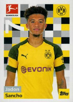 2018-19 Topps Bundesliga Offizielle Sticker Kollektion #58 Jadon Sancho Front