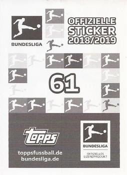 2018-19 Topps Bundesliga Offizielle Sticker Kollektion #61 Marco Reus Back