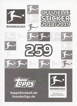 2018-19 Topps Bundesliga Offizielle Sticker Kollektion #259 VfL Wolfsburg Logo Back
