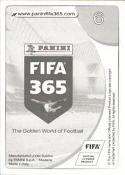 2017 Panini FIFA 365 Stickers #6 Keylor Navas Back
