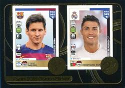 2017 Panini FIFA 365 Stickers #8 Lionel Messi / Cristiano Ronaldo Front