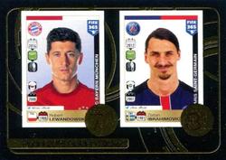 2017 Panini FIFA 365 Stickers #11 Robert Lewandowski / Zlatan Ibrahimovic Front