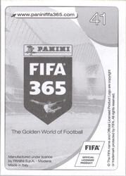 2017 Panini FIFA 365 Stickers #41 Adrien Silva Back