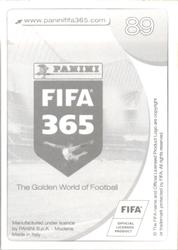 2017 Panini FIFA 365 Stickers #89 Victor Ruiz Back