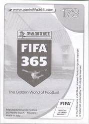 2017 Panini FIFA 365 Stickers #173 Ángel Di María Back