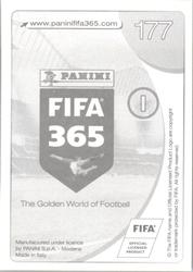2017 Panini FIFA 365 Stickers #177 Dino Arslanagic Back