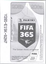 2017 Panini FIFA 365 Stickers #208a / 208b Jose Gimenez / Munir El Haddadi Back
