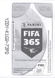 2017 Panini FIFA 365 Stickers #211a / 211b Marlos Moreno / Joshua Kimmich Back