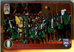 2017 Panini FIFA 365 Stickers #212 Nigeria (Winner) Front