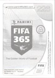 2017 Panini FIFA 365 Stickers #226 Luca Zuffi Back
