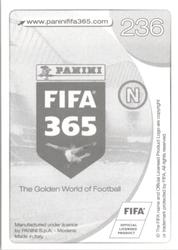 2017 Panini FIFA 365 Stickers #236 Patrice Evra Back