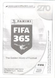 2017 Panini FIFA 365 Stickers #270 M'Baye Niang Back